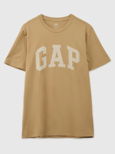 Hnedé pánske tričko s logom GAP