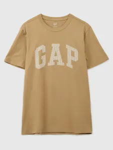 Hnedé pánske tričko s logom GAP