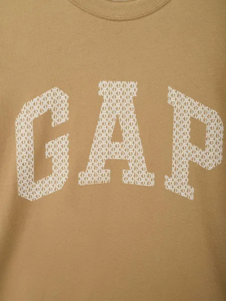 Hnedé pánske tričko s logom GAP