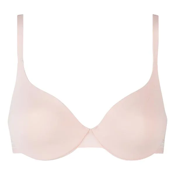 DIM INVISIFREE PADDED BRA - Dámska hladká vystužená podprsenka - svetlo ružová