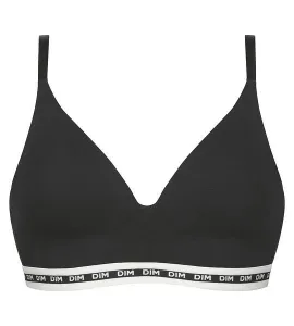 DIM ICONS PADDED TRIANGLE BRA - Dámska vystužená podprsenka bez kostíc - čierna