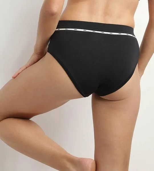DIM ICONS HIGHWAIST BRIEF - Dámske nohavičky - čierna
