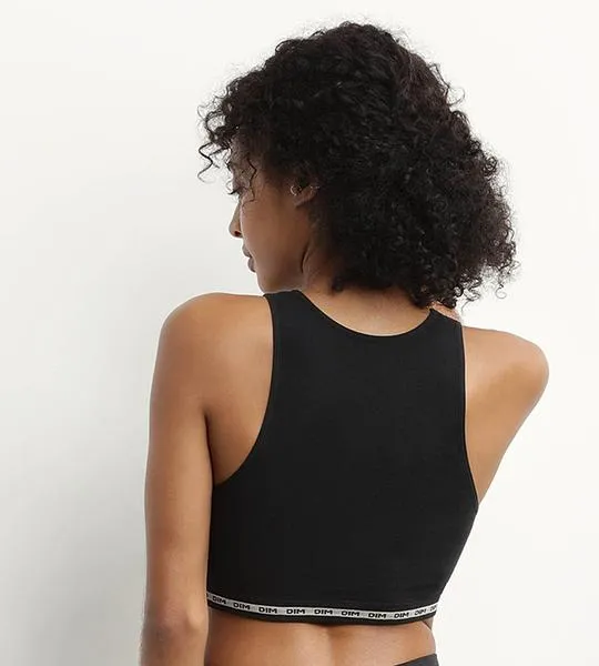 DIM ICONS WIREFREE CROP TOP - Dámsky top - čierna