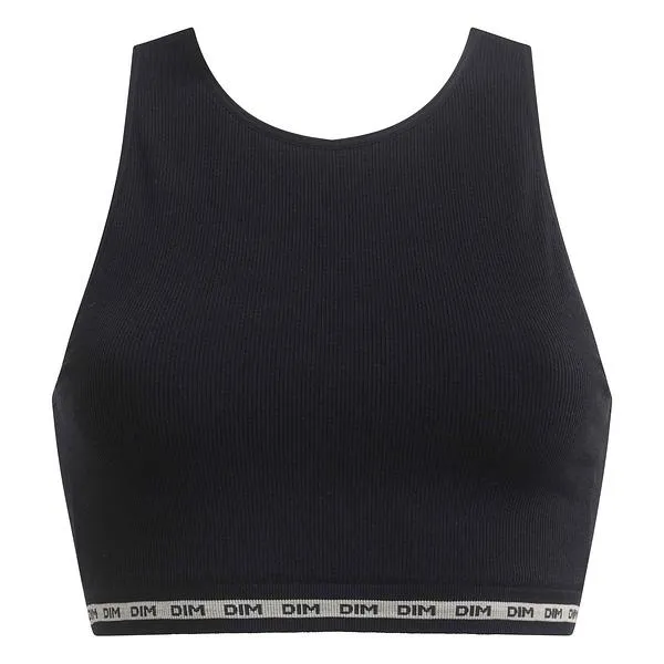 DIM ICONS WIREFREE CROP TOP - Dámsky top - čierna