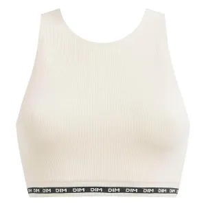 DIM ICONS WIREFREE CROP TOP - Dámsky top - smotanová