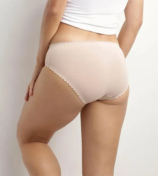 DIM BODY TOUCH MIDI BRIEF 2x - Dámske ponožky 2 ks - čierna - béžová