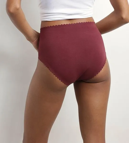 DIM BODY TOUCH HIGHWAIST BRIEF - Dámske nohavičky 2ks - fialová - svetlo ružová