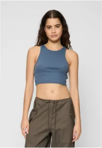 Women's Cropped Rib Top - 2 Pack Blue+Black