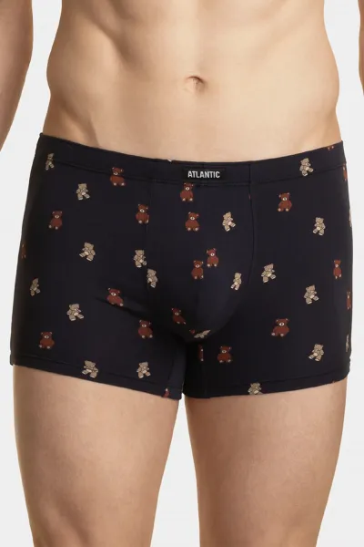 Men's Boxer Shorts ATLANTIC 2Pack - Dark Blue/Blue
