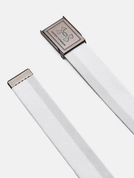 Biely obojstranný opasok Under Armour M Stretch Webbing Belt