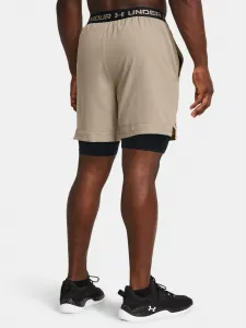 Svetlo hnedé športové kraťasy Under Armour UA Vanish Woven 2in1 Sts