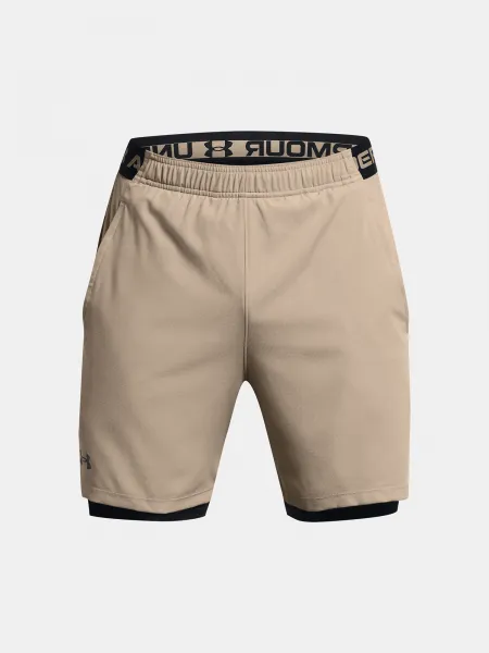 Svetlo hnedé športové kraťasy Under Armour UA Vanish Woven 2in1 Sts