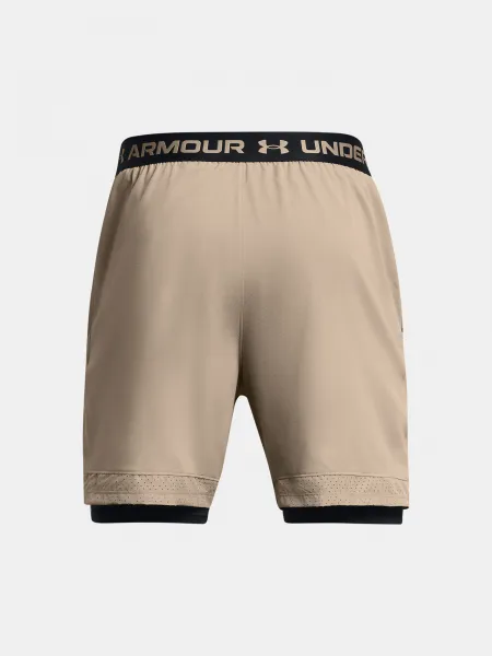 Svetlo hnedé športové kraťasy Under Armour UA Vanish Woven 2in1 Sts