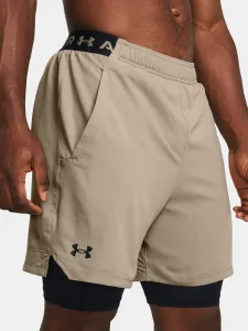 Svetlo hnedé športové kraťasy Under Armour UA Vanish Woven 2in1 Sts