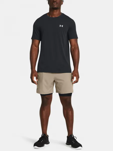 Svetlo hnedé športové kraťasy Under Armour UA Vanish Woven 2in1 Sts