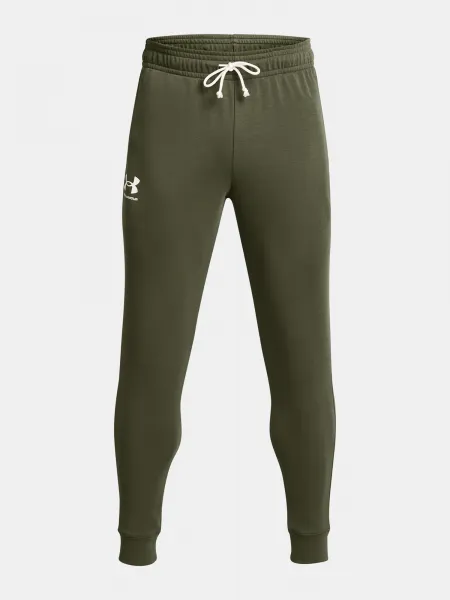 Kaki športové tepláky Under Armour UA Rival Terry Jogger