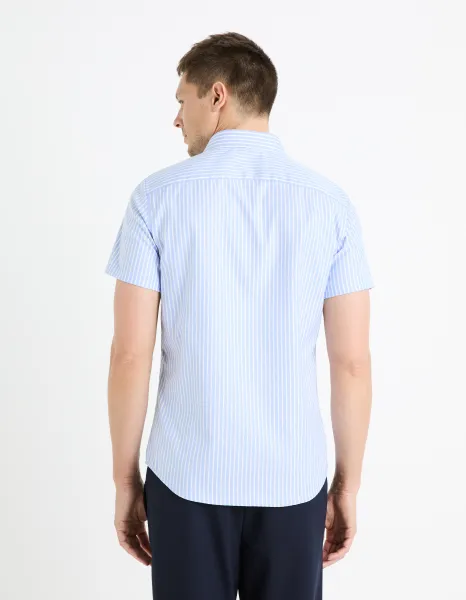 Celio Striped slim shirt Fasanuremc - Men's