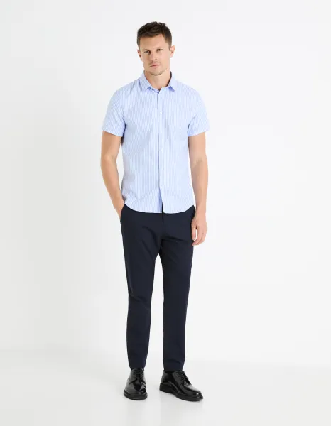 Celio Striped slim shirt Fasanuremc - Men's