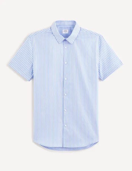 Celio Striped slim shirt Fasanuremc - Men's