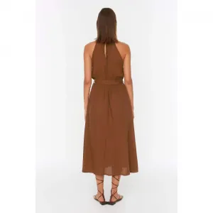 Dámske šaty Trendyol TWOSS19EL0155/PİNK
