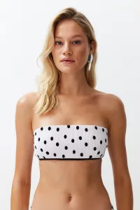 Trendyol Polka Dot Strapless Bikini Top