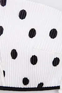 Trendyol Polka Dot Strapless Bikini Top