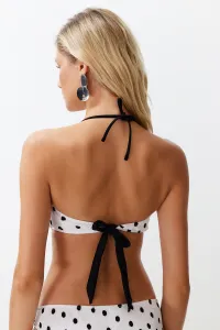 Trendyol Polka Dot Strapless Bikini Top