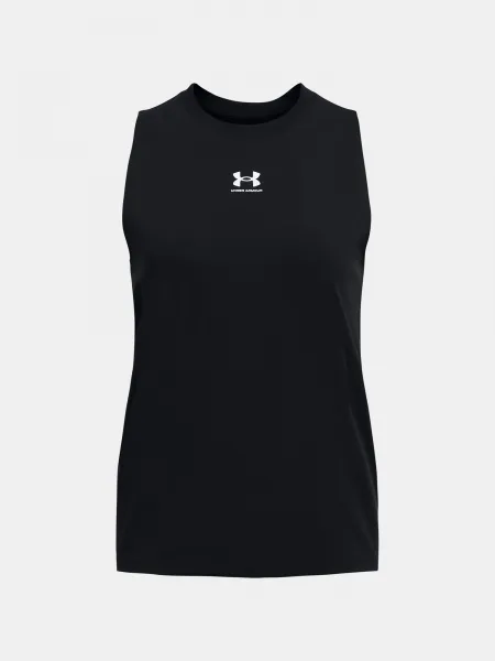 Čierne športové tielko Under Armour Campus Muscle Tank