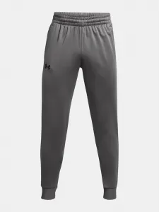 Šedé pánske športové tepláky Under Armour UA Armour Fleece Joggers