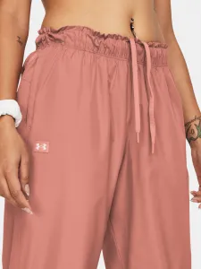 Ružové športové nohavice Under Armour UA Rush OS Woven Pant