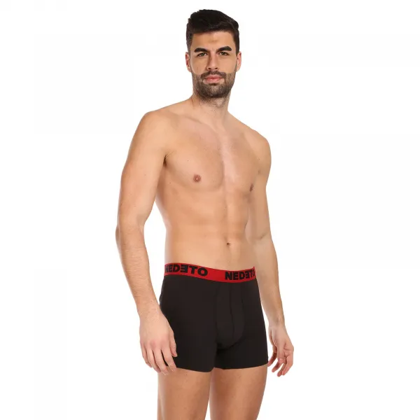3PACK pánske boxerky Nedeto čierne (3NBC4) L, trenky