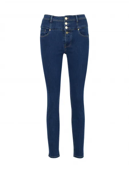 Tmavomodré dámske skinny fit džínsy ORSAY