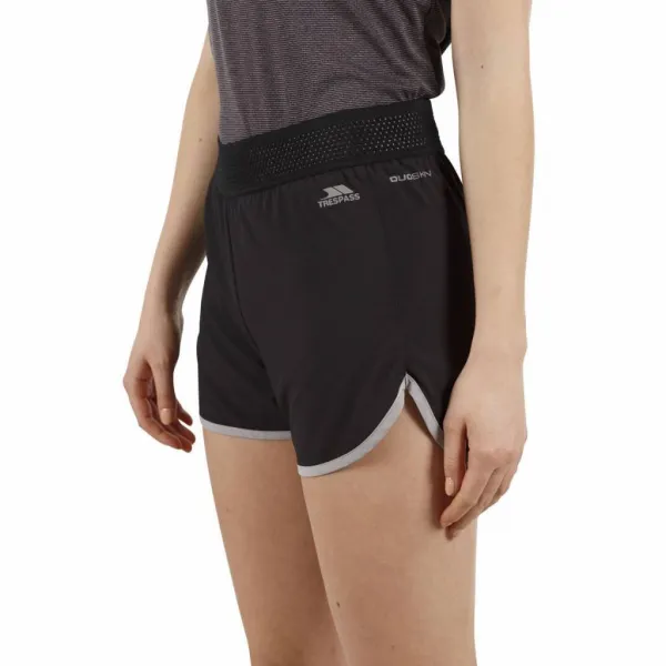 Women's Trespass Sadie Running Shorts in Black