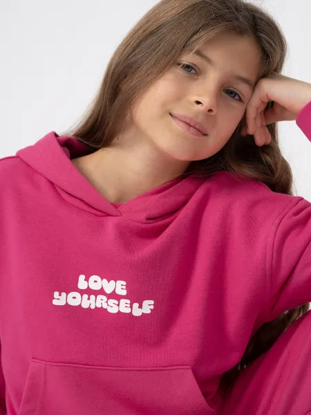 Girl's cotton sweatshirt