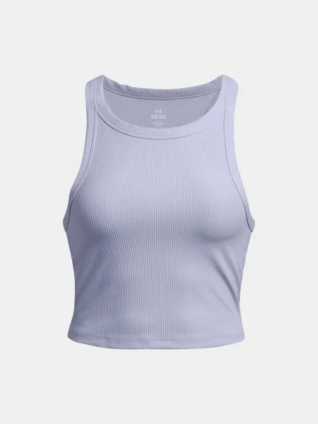 Fialové dámske tielko Under Armour Meridian Rib Crop