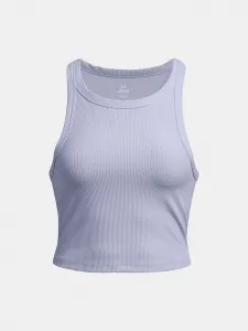 Fialové dámske tielko Under Armour Meridian Rib Crop