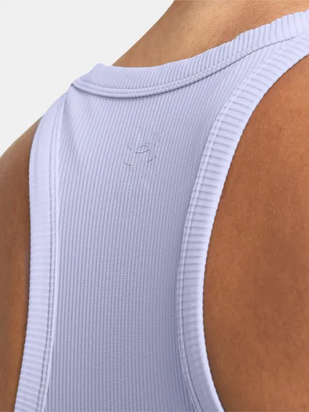 Fialové dámske tielko Under Armour Meridian Rib Crop