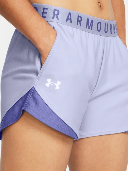 Svetlo fialové dámske športové kraťasy Under Armour Play Up Shorts 3.0