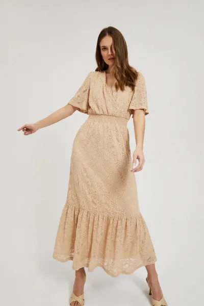Marisse Women's Dress L-Su-4320 Beige