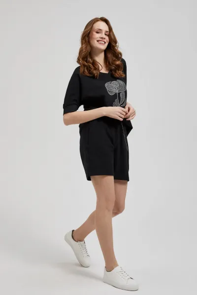 Marisse Women's Shorts L-Sh-4301 Black