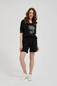 Marisse Women's Shorts L-Sh-4301 Black