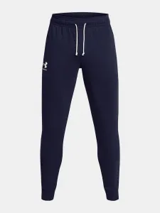 Tmavomodré pánske tepláky Under Armour UA Rival Terry Jogger