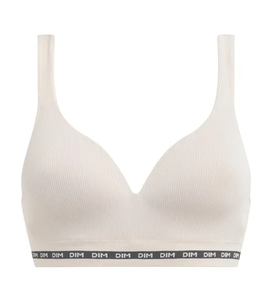 DIM ICONS PADDED SEAMLESS BRA - Dámska vystužená podprsenka - smotanová