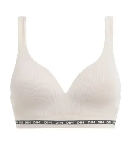 DIM ICONS PADDED SEAMLESS BRA - Dámska vystužená podprsenka - smotanová