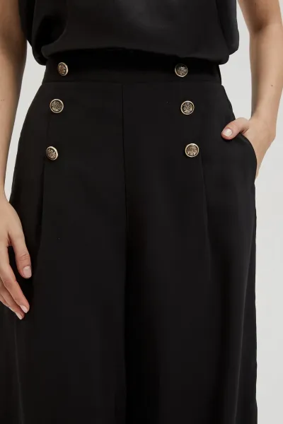 Marisse Women's Trousers L-Sp-4331 Black