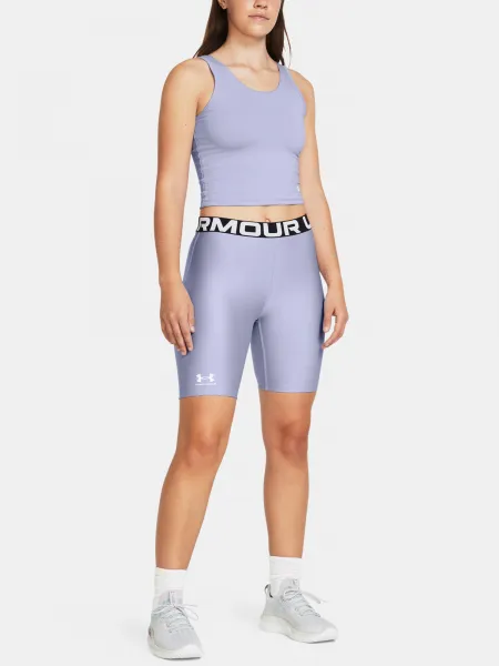 Svetlo fialové dámske športové kraťasy Under Armour UA HG Authentics 8in Short