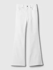 Biele dievčenskú flare fit džínsy GAP