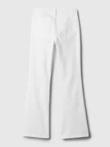 Biele dievčenskú flare fit džínsy GAP