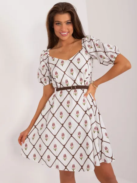 Dress-LK-SK-509406.31-white-brown