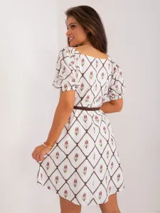 Dress-LK-SK-509406.31-white-brown